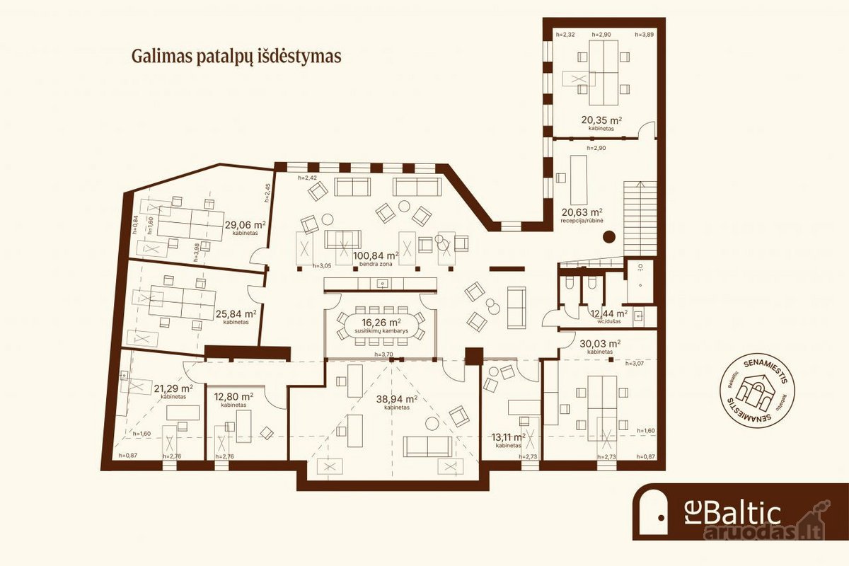 Unikalios patalpos renovuotame name - nuotraukos Nr. 12