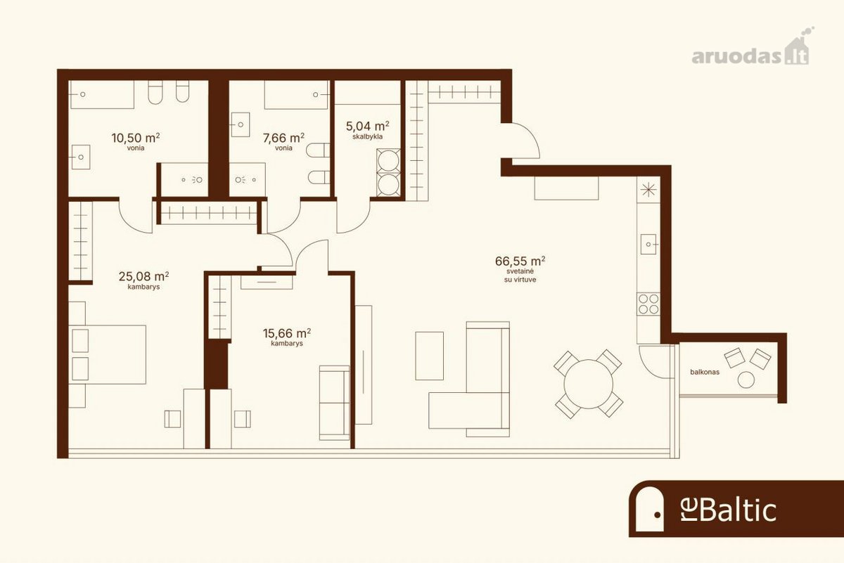 Prestižiniai apartamentai su vaizdais į - nuotraukos Nr. 28