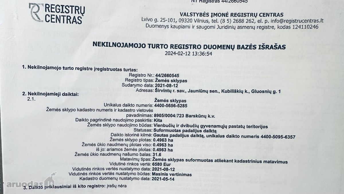 Parduodami 6 namų valdos sklypai, esantis - nuotraukos Nr. 2