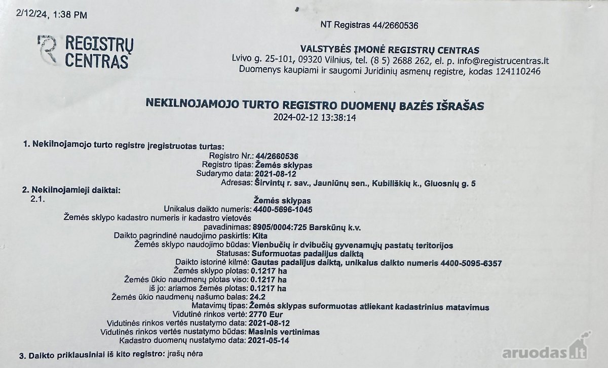 Parduodami 6 namų valdos sklypai, esantis - nuotraukos Nr. 4