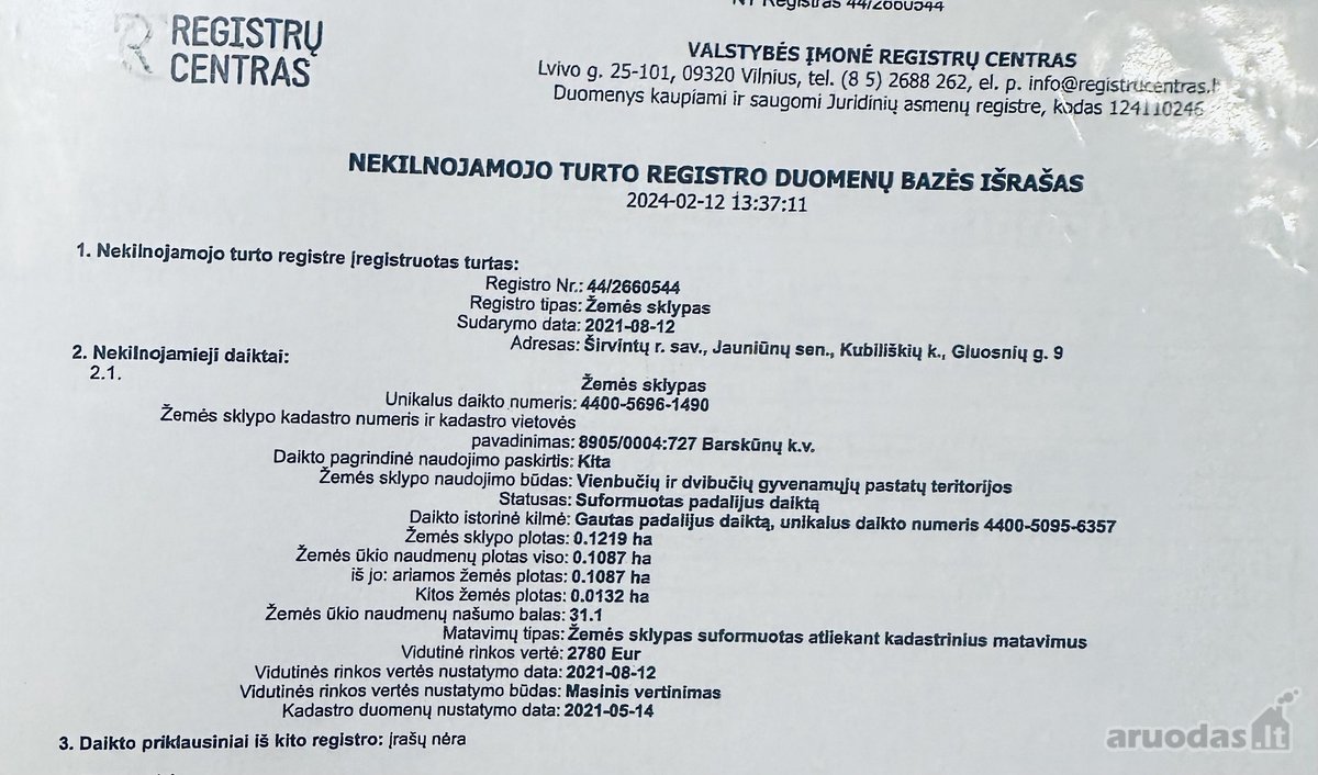 Parduodami 6 namų valdos sklypai, esantis - nuotraukos Nr. 6