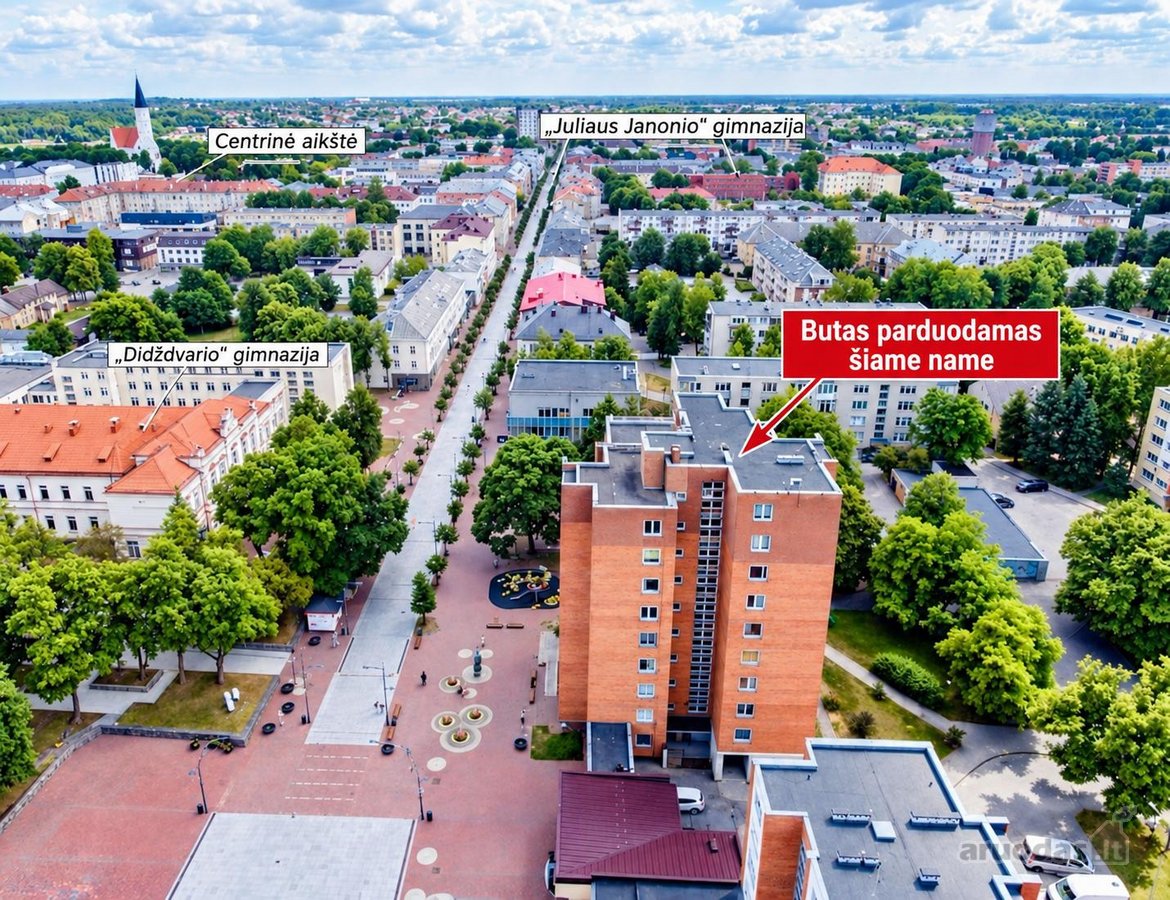 2 kambarių butas Šiaulių pėsčiųjų bulvare – - nuotraukos Nr. 22