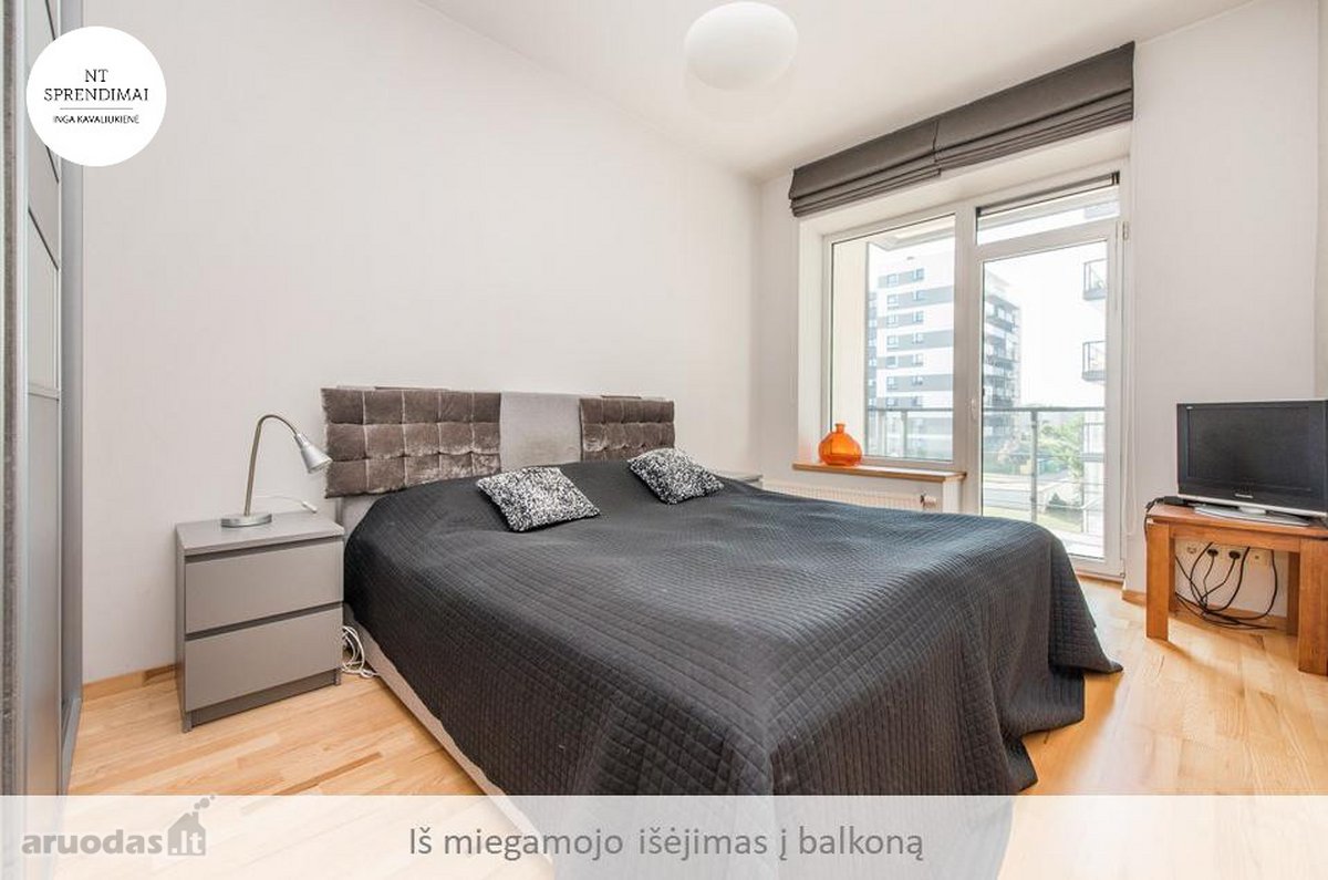 Išnuomojamas erdvus dviejų kambarių butas - nuotraukos Nr. 6