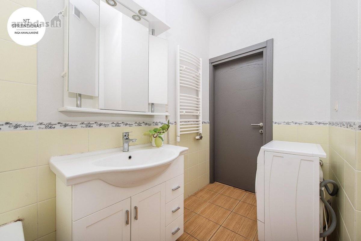 Išnuomojamas erdvus dviejų kambarių butas - nuotraukos Nr. 13