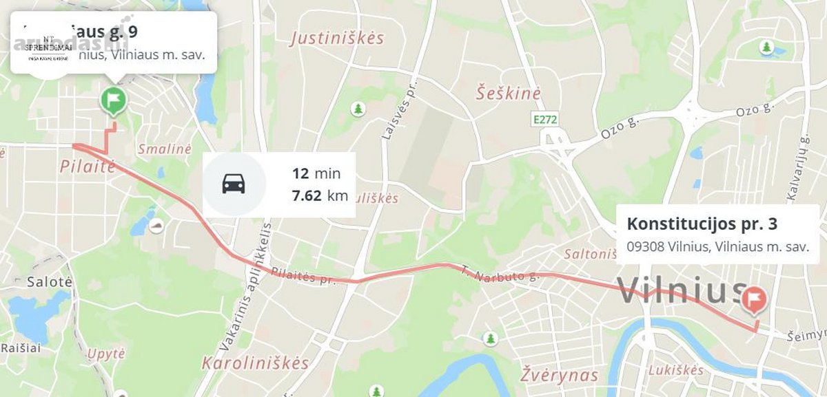Išnuomojamas erdvus dviejų kambarių butas - nuotraukos Nr. 20