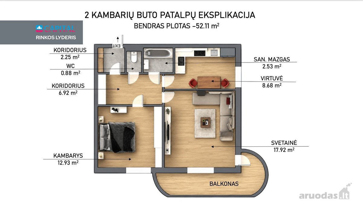 Parduodamas erdvus ir labai šviesus 2 - nuotraukos Nr. 24