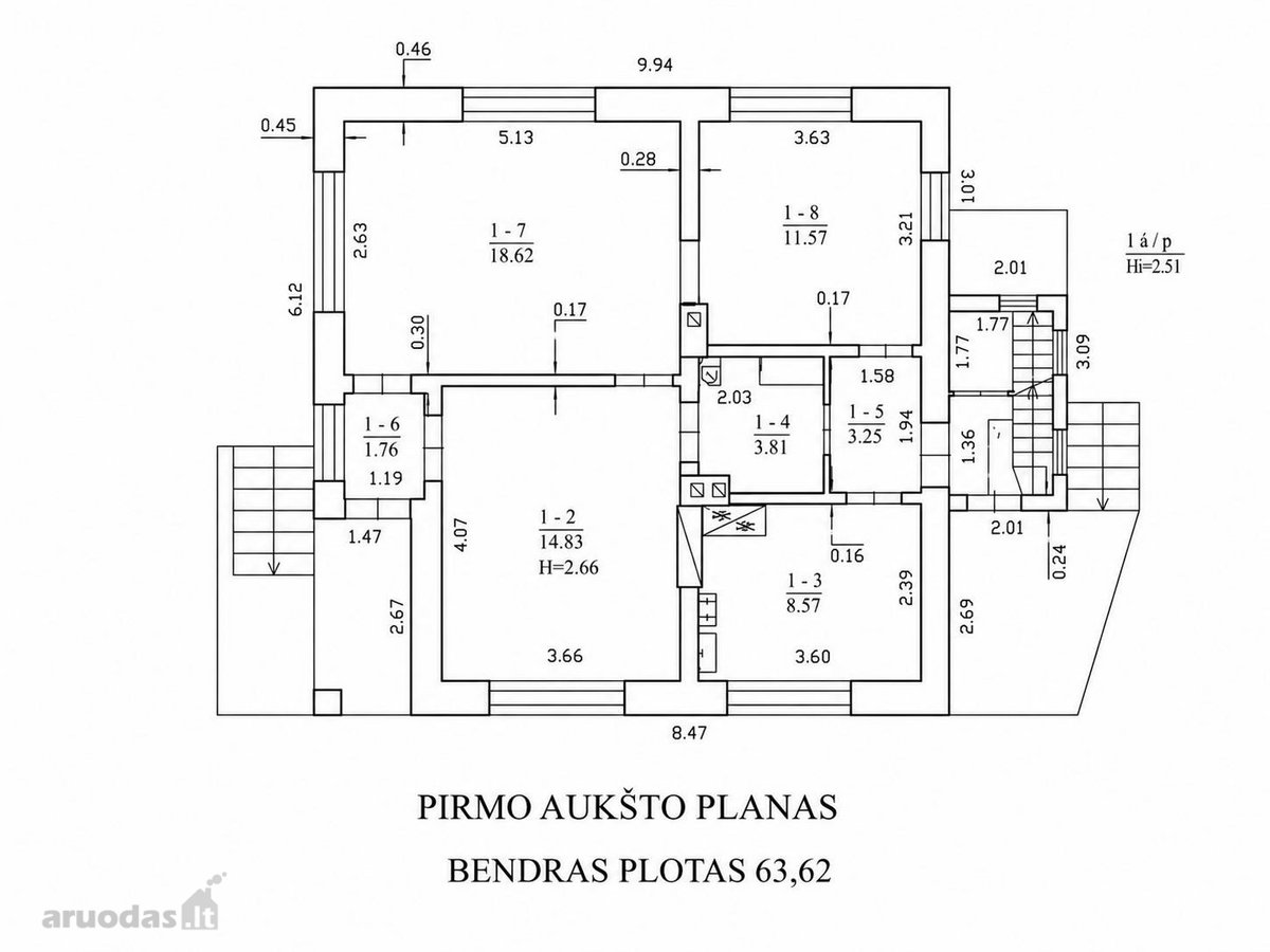 Parduodamas Erdvus Namas Su Prižiūrėta - nuotraukos Nr. 23