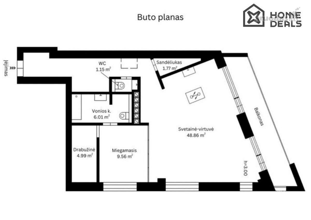 Itin moderniame Markučių rajone, parduodamas - nuotraukos Nr. 41