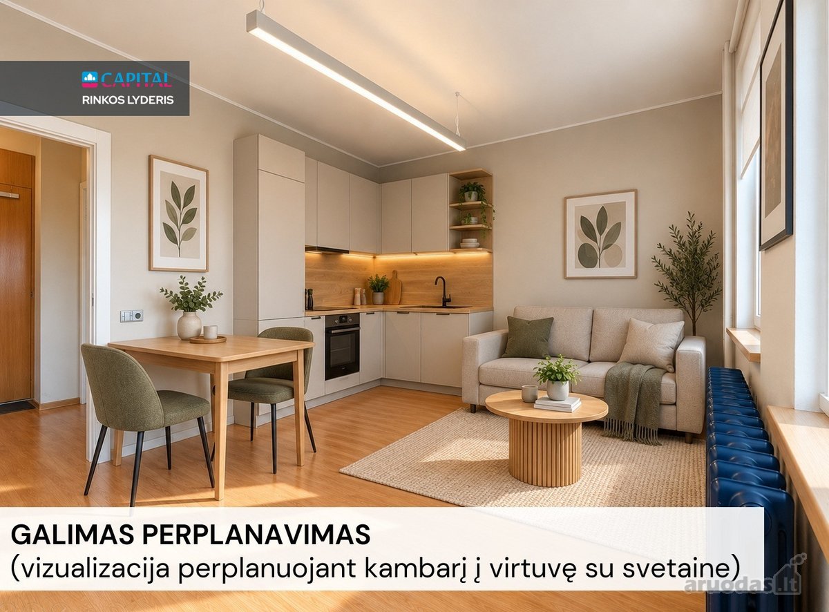 Parduodamas tvarkingas 1 kambario Butas - nuotraukos Nr. 5