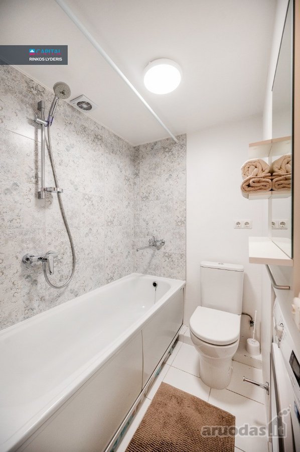 Nuomojamas ilagalaikei nuomai šviesus 22 kv.m - nuotraukos Nr. 13