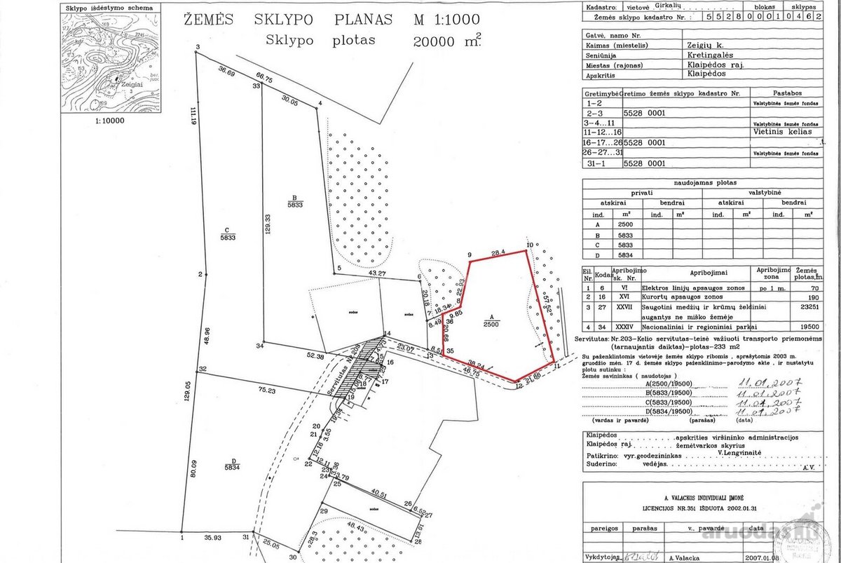 Graži 2500/20000 dalis žemės sklypo šalia - nuotraukos Nr. 2