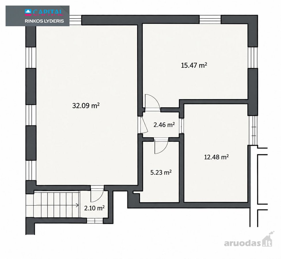 Parduodamas kapitaliai suremontuotas 3 - nuotraukos Nr. 23