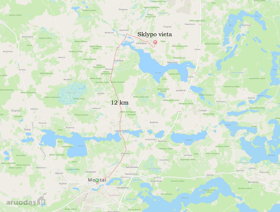 Parduodamas 74 Arų Sklypas Su Statybos - nuotraukos Nr. 6