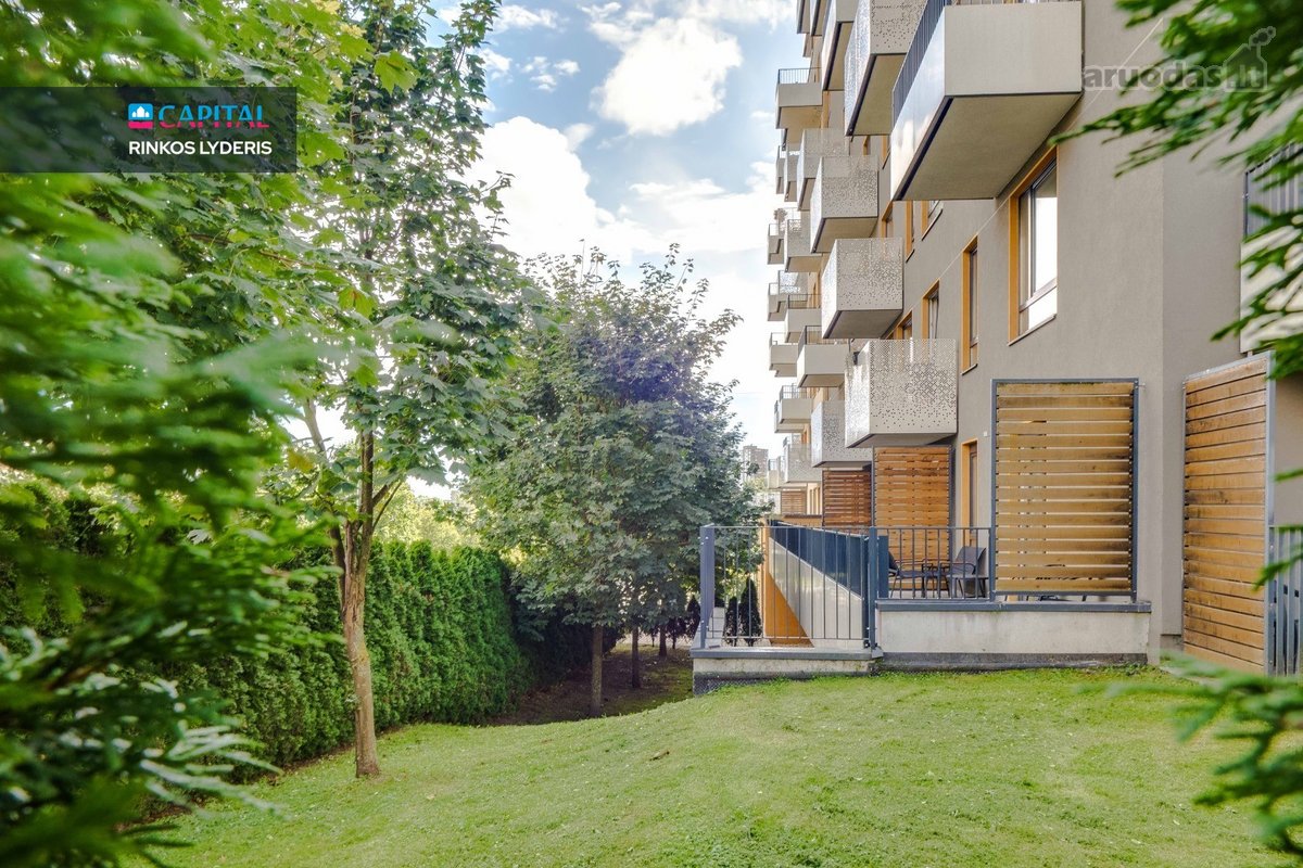 Nuomojamas šviesus 2 kambarių butas su didele - nuotraukos Nr. 19