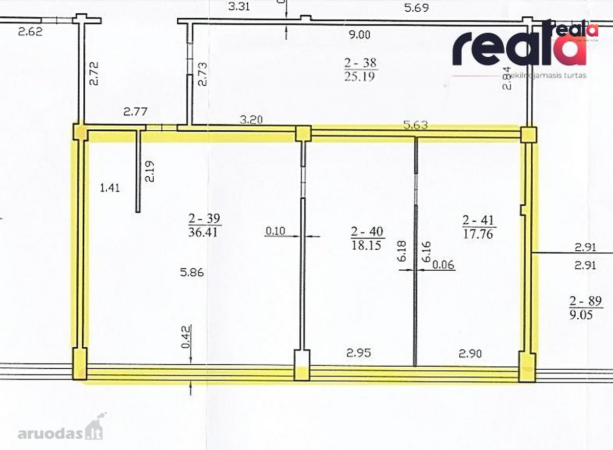 Naujai Suremontuotos 72,32 m² Patalpos - nuotraukos Nr. 9