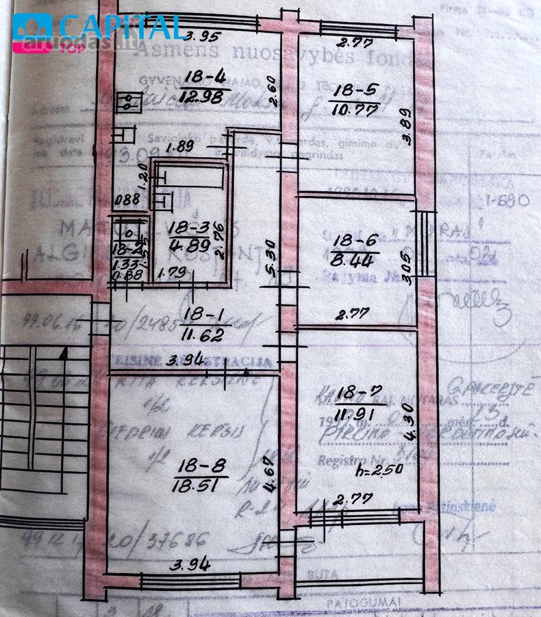 Erdvus 4 Kambarių Butas Šeimai – 80,45 Kv. M, - nuotraukos Nr. 29