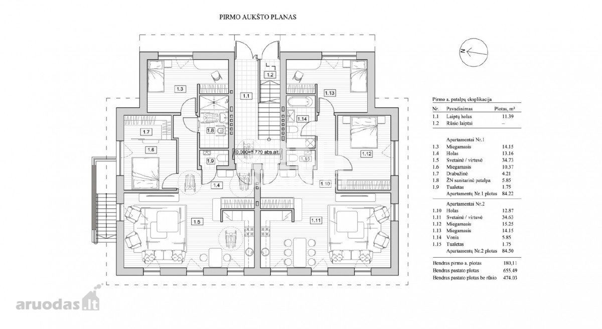 Aukštos kokybės apartamentų nuoma Klaipėdos - nuotraukos Nr. 6