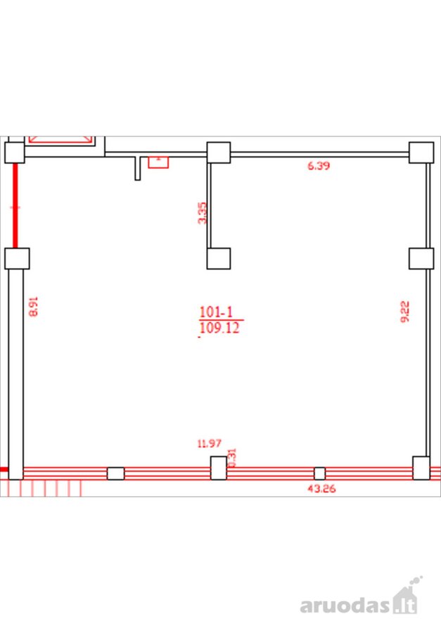 Išnuomojamos patalpos 1 aukšte, 130 m2 ploto - nuotraukos Nr. 13