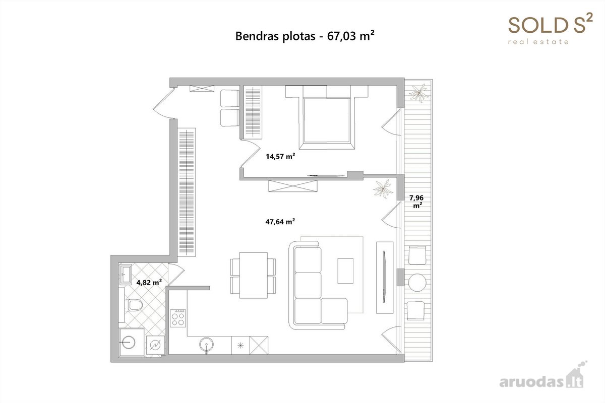 Apsigyvenus šiuose apartamentuose kasdien - nuotraukos Nr. 15