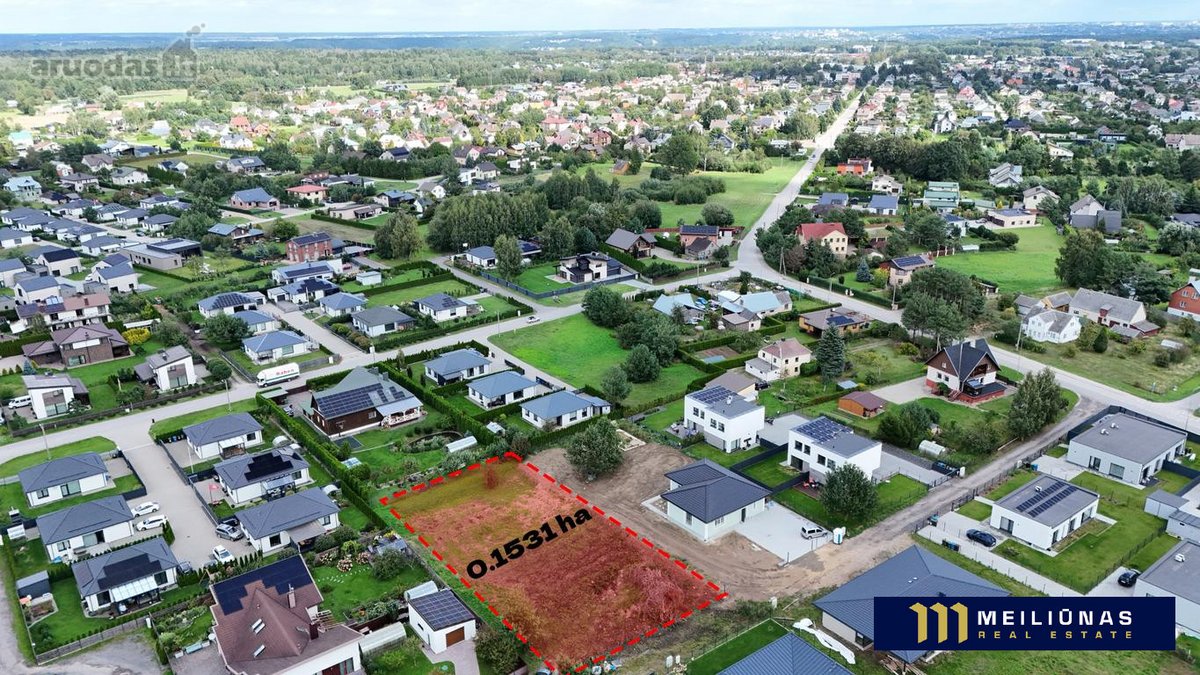 Parduodamas 15.31 arų namų valdos sklypas - nuotraukos Nr. 2