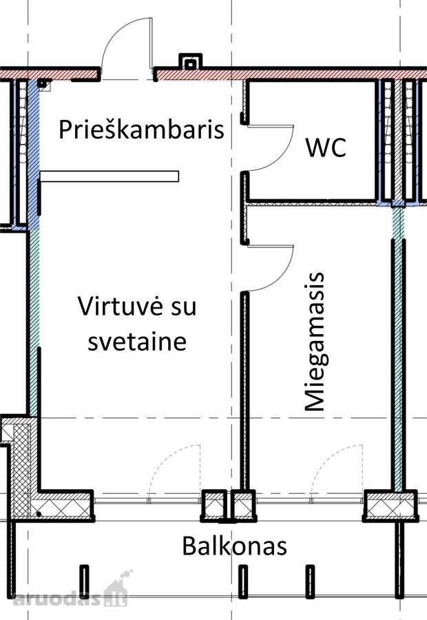 Nuomojamas visiškai naujai įrengtas, - nuotraukos Nr. 12