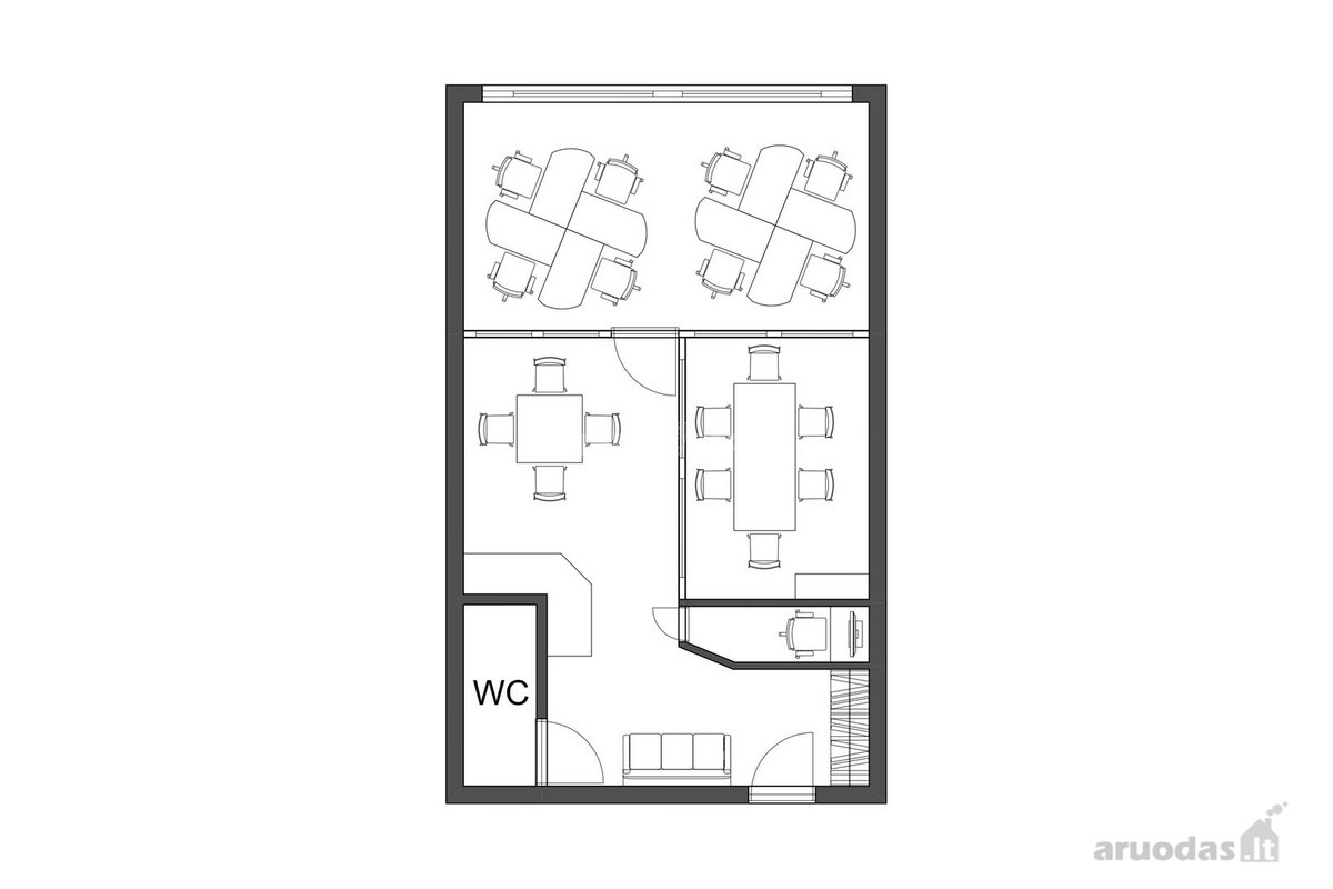 Parduodamos šviesios ir gražios 60,39 m² - nuotraukos Nr. 11
