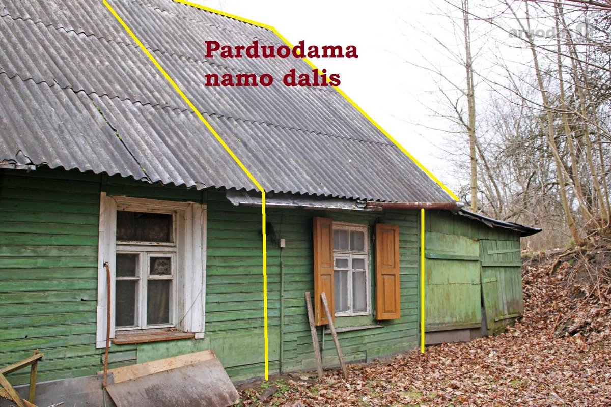 Parduodamas 1 kambario butas/namo dalis su 3 - nuotraukos Nr. 2