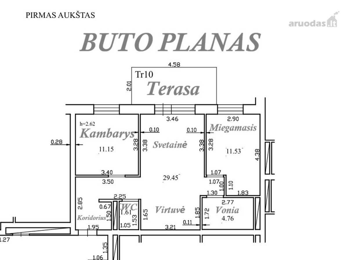 Parduodamas kokybiškai įrengtas 3 kambarių - nuotraukos Nr. 26