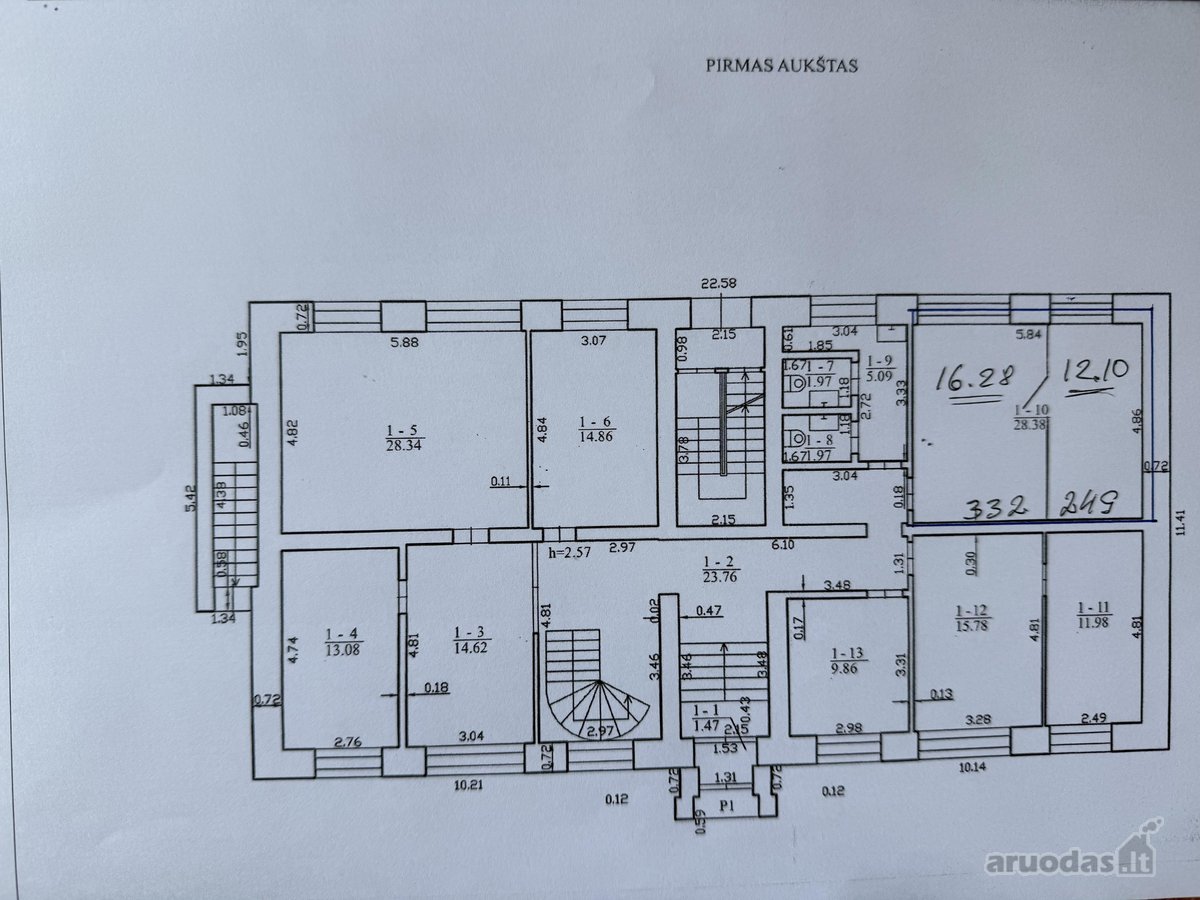 Išnuomojamos administracinės paskirties - nuotraukos Nr. 6