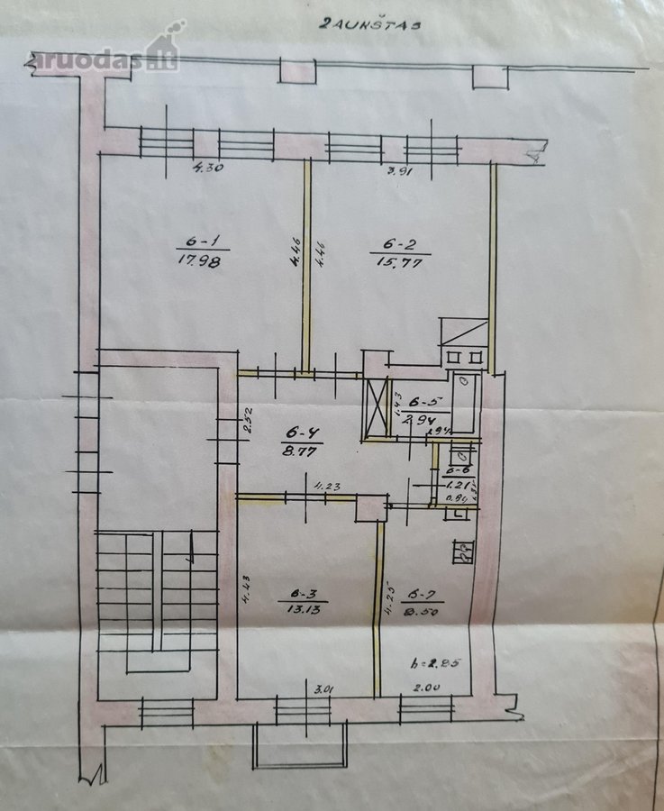 Parduodamas gero išplanavimo 3 kambarių butas - nuotraukos Nr. 6