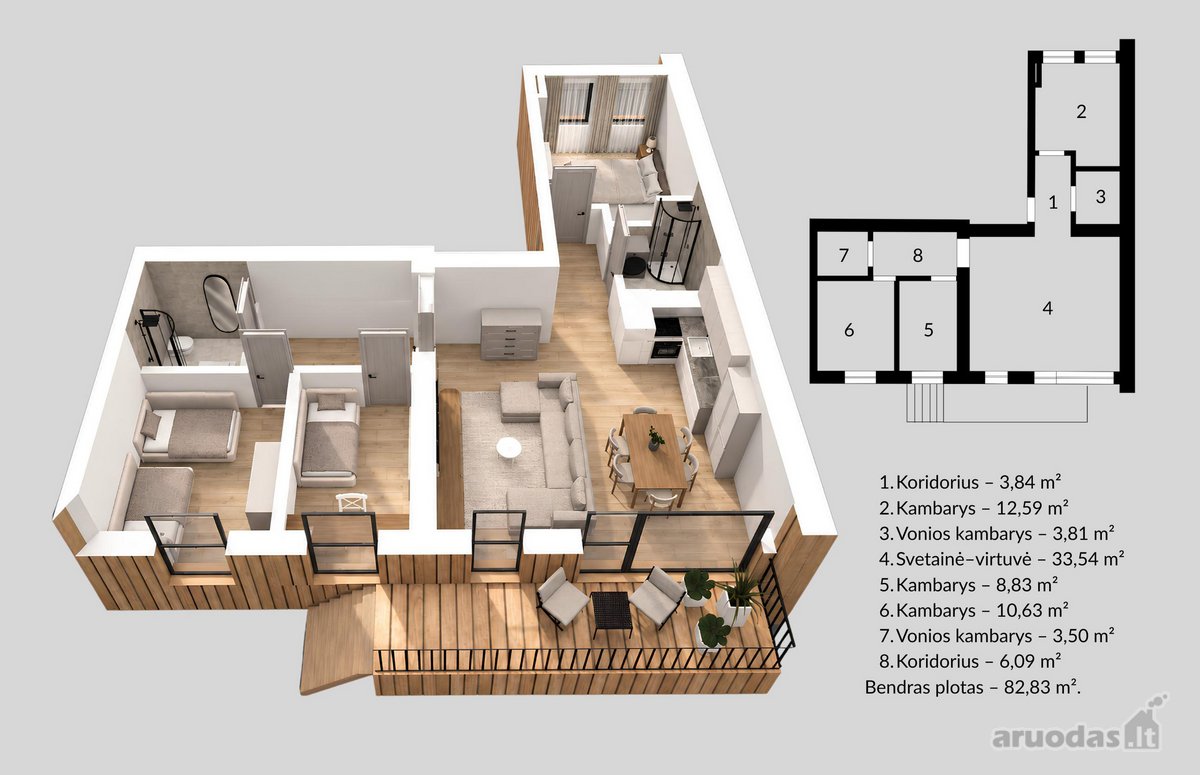Parduodami Naujos Statybos Poilsio Apartamentai  - nuotraukos Nr. 35
