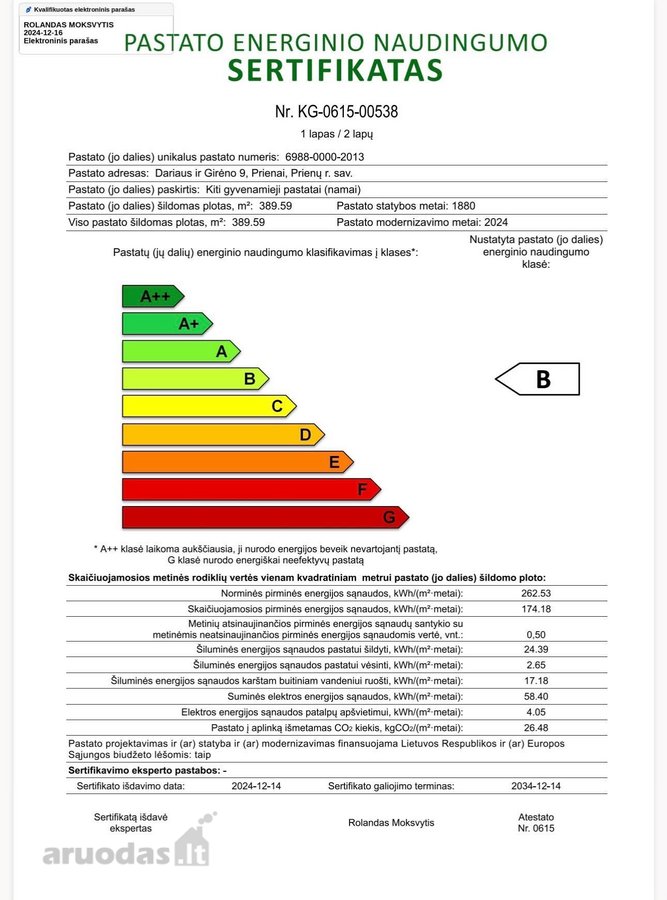 2 kamb. butas renovuotame B klasės name - nuotraukos Nr. 18