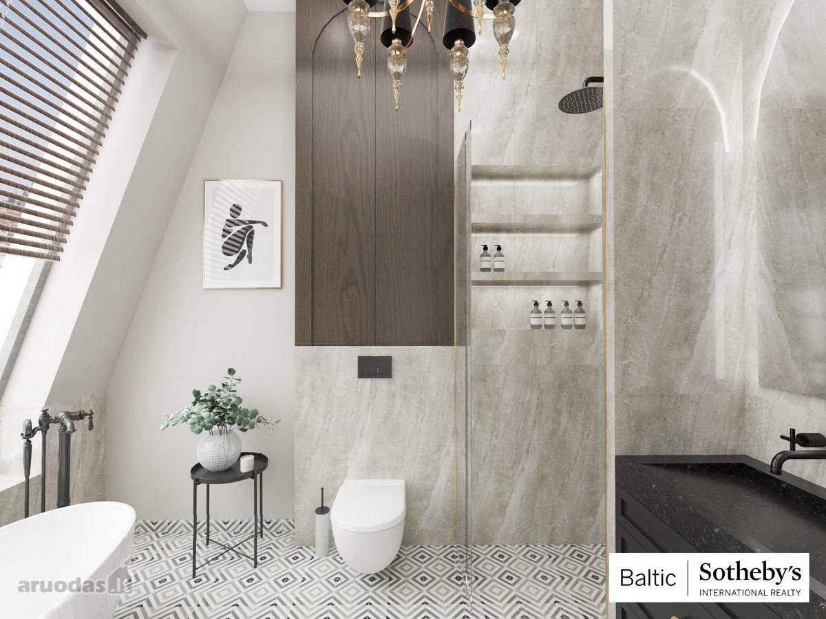 Apartamentai su stogo terasa Žvėryne  - nuotraukos Nr. 46