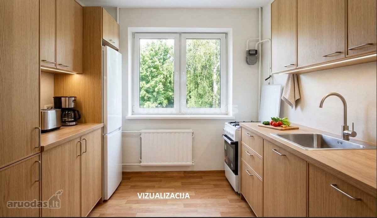 Parduodamas dviejų kambarių butas su balkonu - nuotraukos Nr. 9