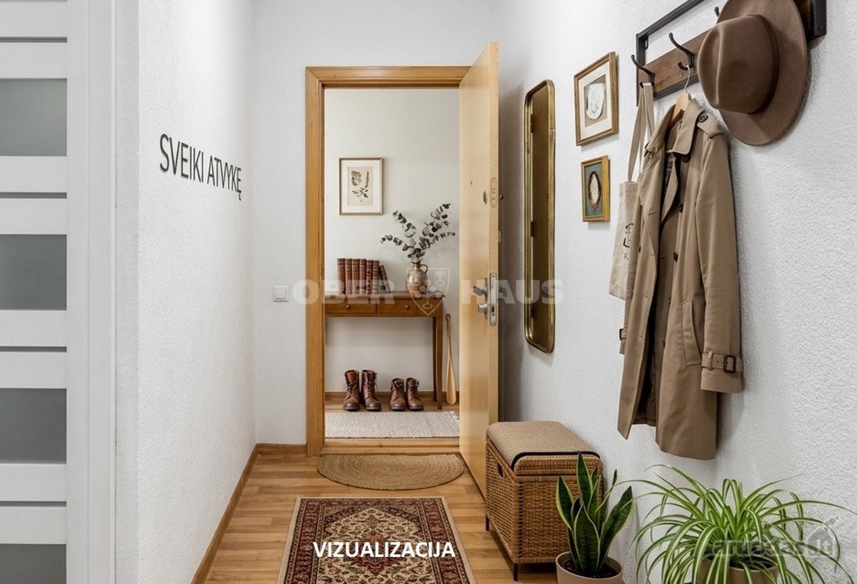 Parduodamas dviejų kambarių butas su balkonu - nuotraukos Nr. 11