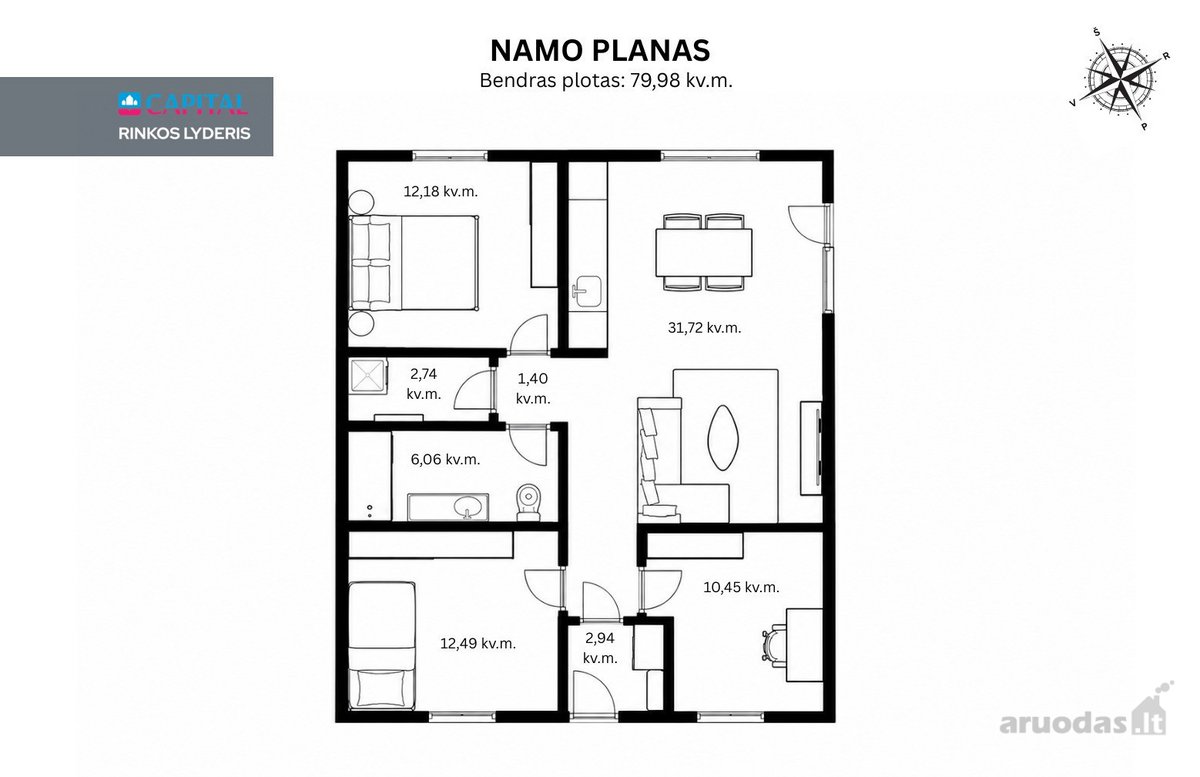 Parduodamas Kompaktiškas, Šiuolaikiškas Ir - nuotraukos Nr. 19