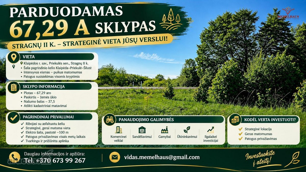 Parduodamas 67,29 A Sklypas Stragnų II Kaime - nuotraukos Nr. 9