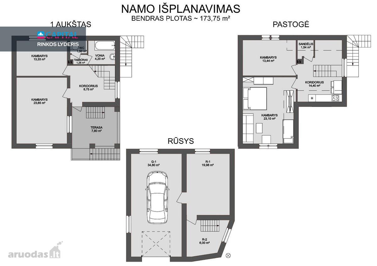 Parduodamas 8 Kambarių Namas Saulėlydžio G., - nuotraukos Nr. 20