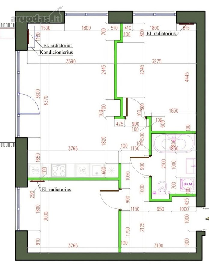 Namai, Sukurti Sau  68,5 M²  3 Kambariai  - nuotraukos Nr. 31