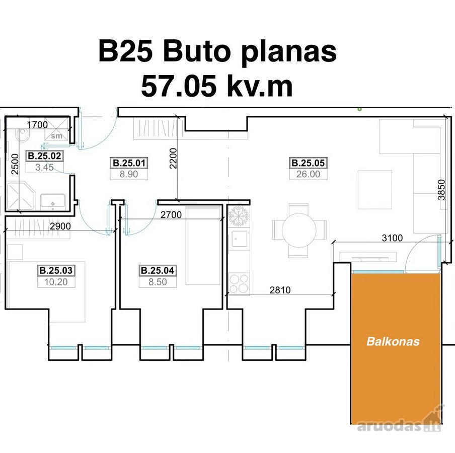 Išskirtinė Erdvė – 5 Metrų Aukščio Lubos - nuotraukos Nr. 2