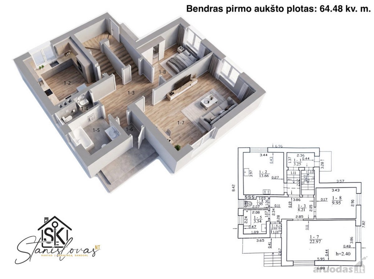 Parduodamas Namas Su 26.55 A Žemės Sklypu - nuotraukos Nr. 9