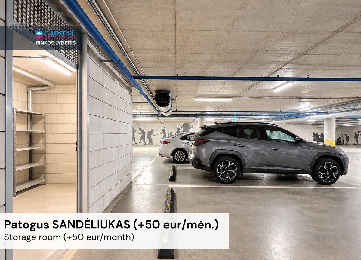 Nuomojamas 2 kambarių butas su Terasa ir - nuotraukos Nr. 25