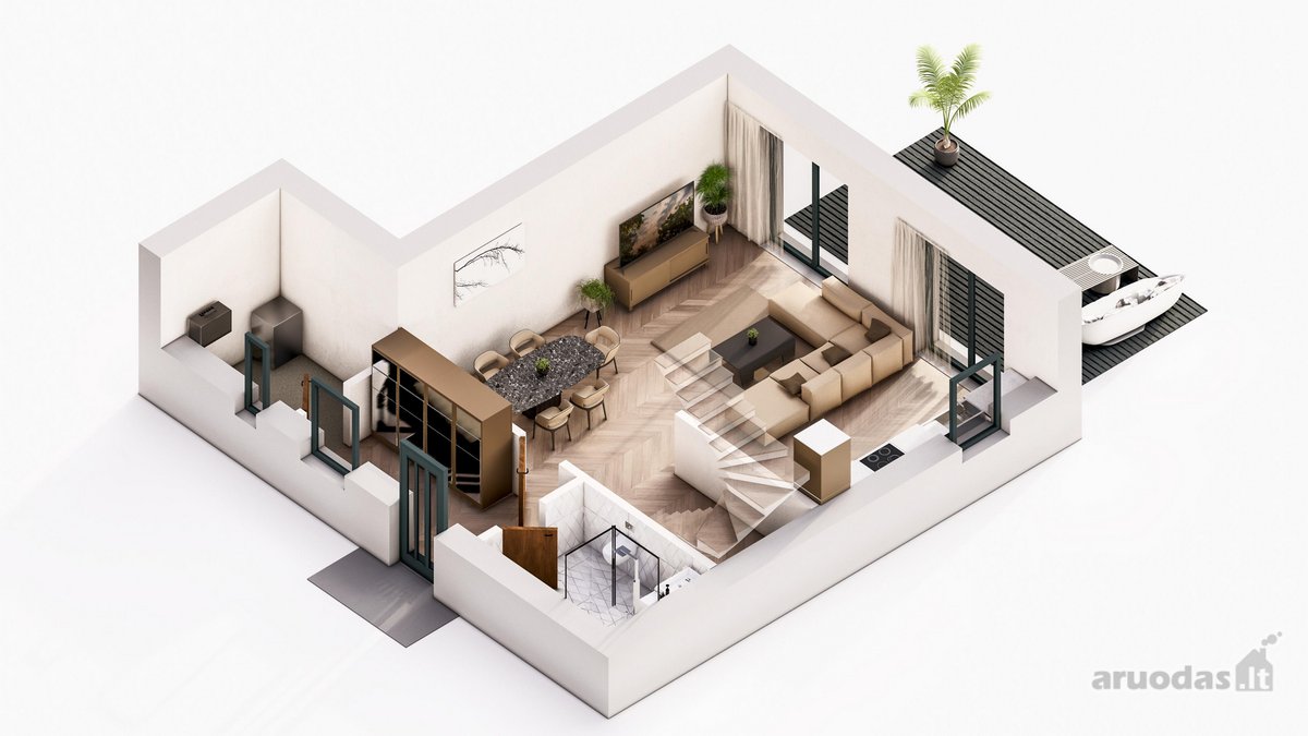 Parduodami 113 m² A++ klasės namai su - nuotraukos Nr. 9