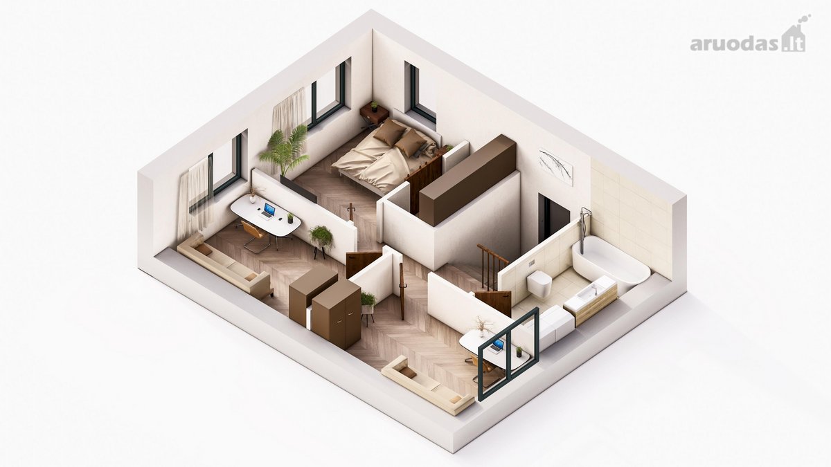Parduodami 113 m² A++ klasės namai su - nuotraukos Nr. 10