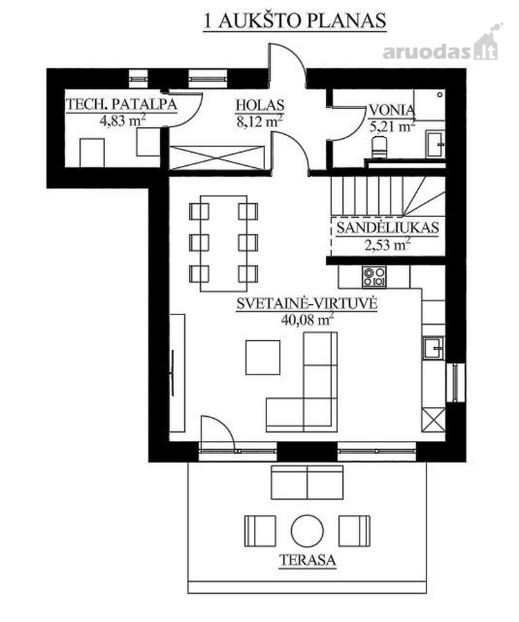 Parduodami 113 m² A++ klasės namai su - nuotraukos Nr. 11