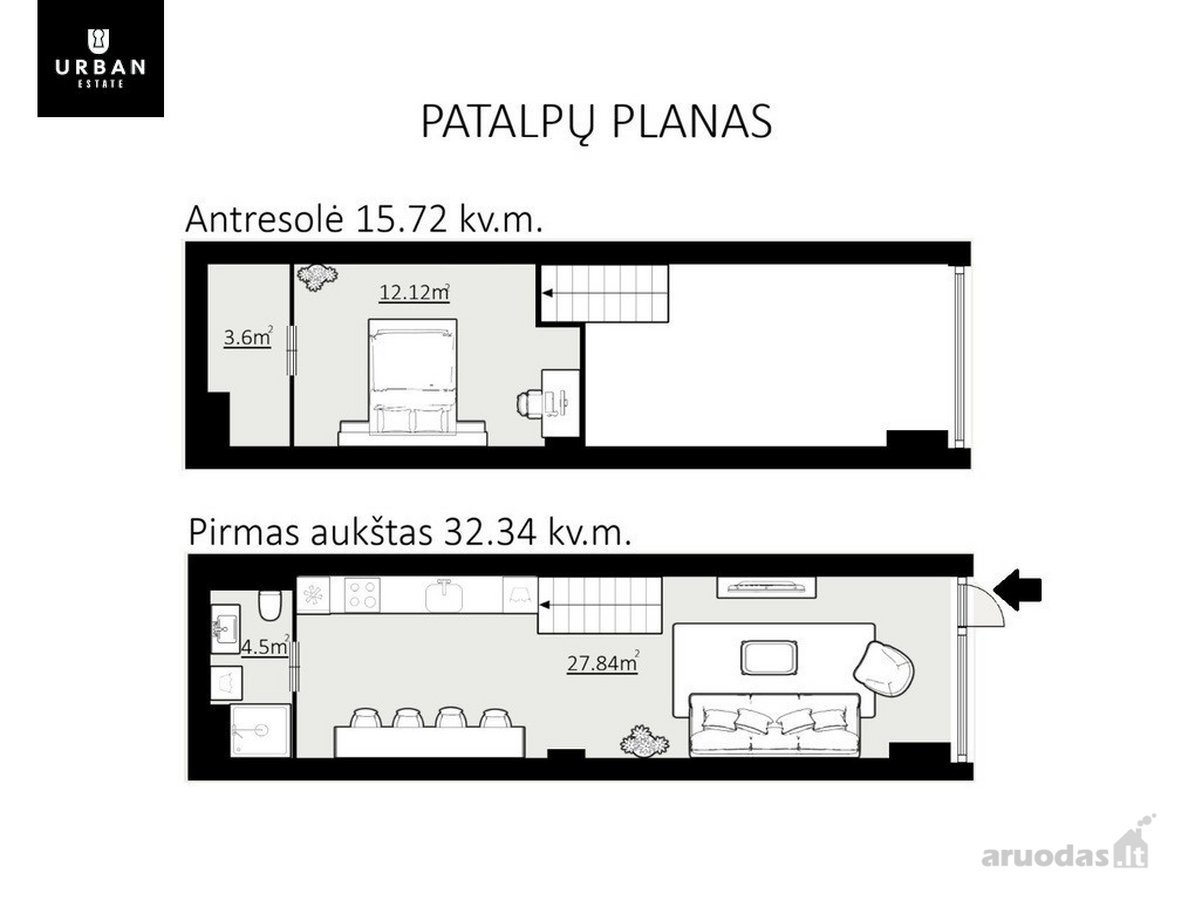 Butas/patalpos, Tinkančios Gyvenimui, - nuotraukos Nr. 14