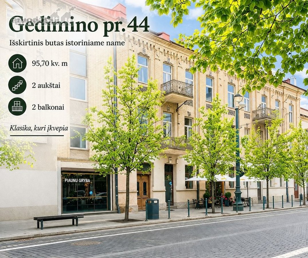 Prestižinis Butas Gedimino Prospekte! - nuotraukos Nr. 3