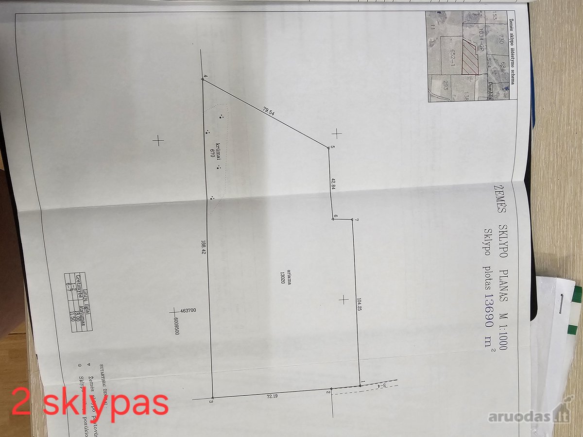 Parduodame du žemės sklypus, esančius vienas - nuotraukos Nr. 2