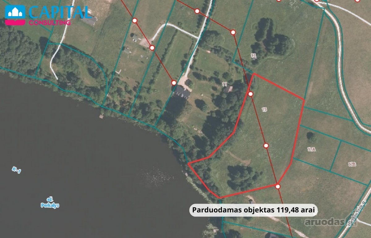 1,19 ha rekreacinis sklypas ant Perkalio - nuotraukos Nr. 8