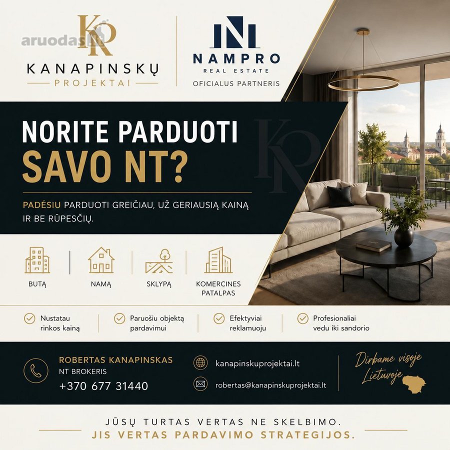 Parduodamas Šviesus Ir Kokybiškai Įrengtas 2 - nuotraukos Nr. 18